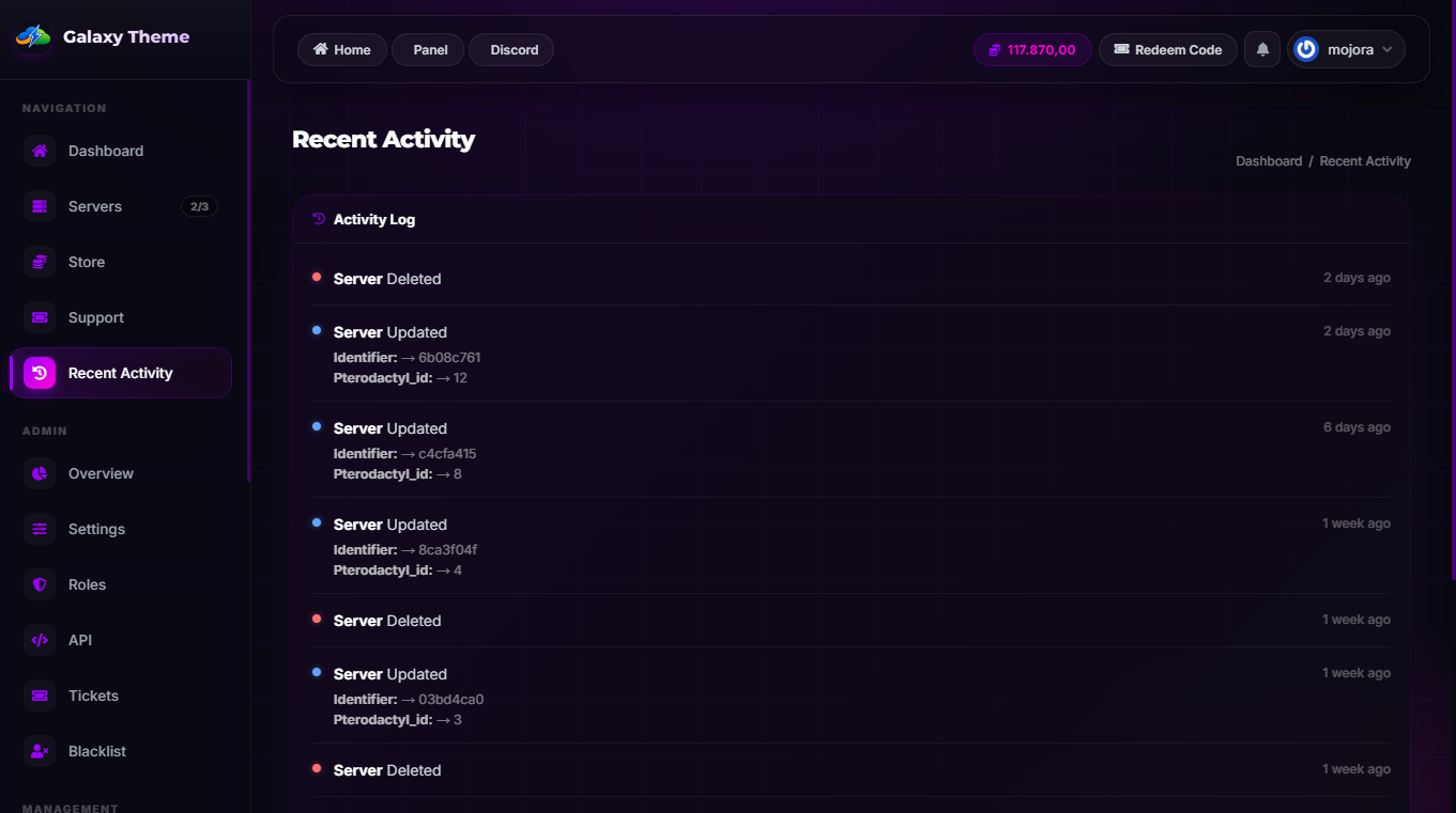 Galaxy Theme
